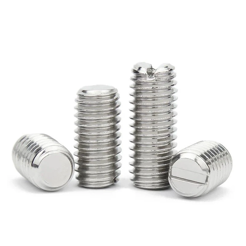 Slotted Hex Socket Set Screw With Flat Point